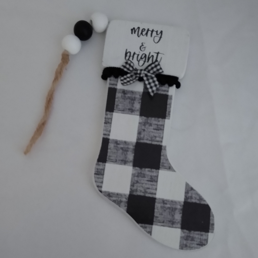 Christmas stocking ornament/hanger Chalk Couture